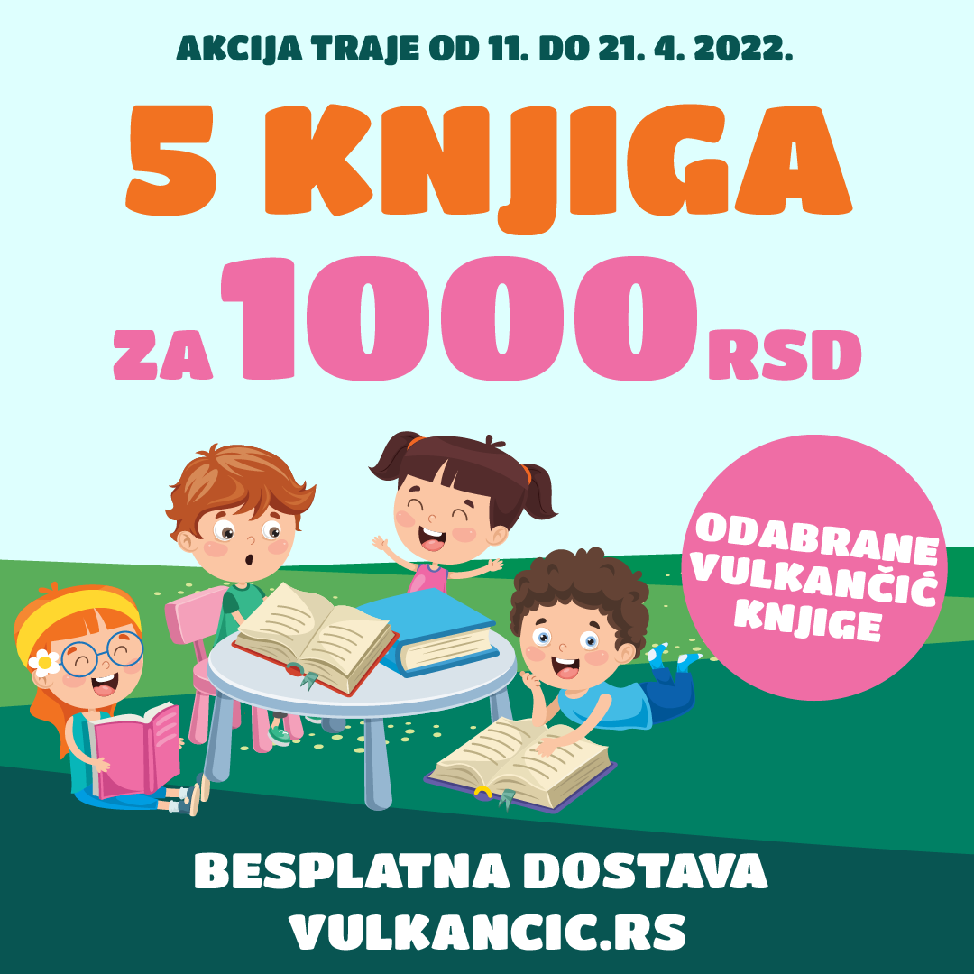 Vulkančić avantura koja se ne propušta: 5 knjiga za 1000 dinara