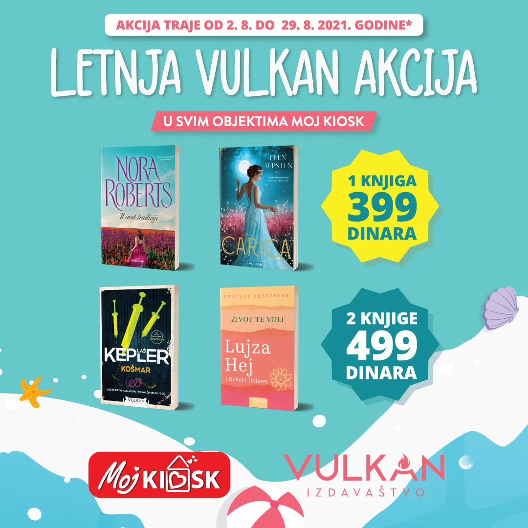 Nova letnja akcija Vulkan izdavaštva u objektima Moj kiosk
