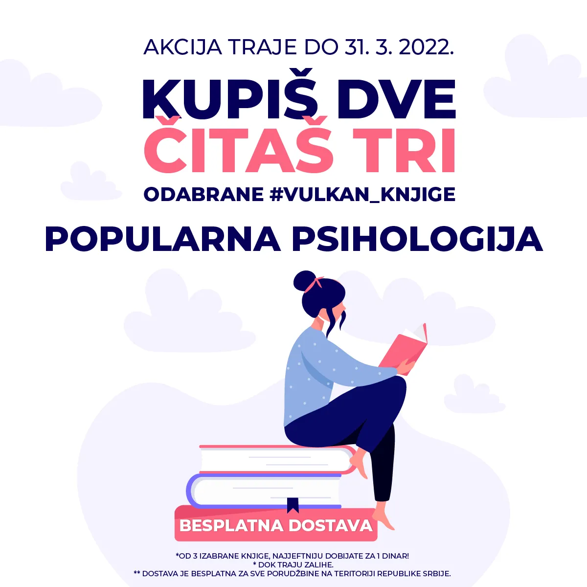 Naslovi iz žanra popularne psihologije na akciji – kupiš dve, čitaš tri knjige