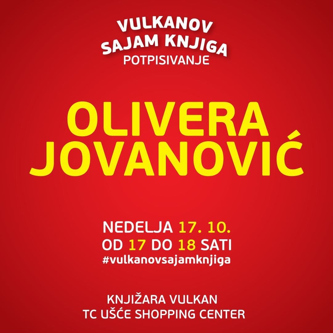 Potpisivanje knjiga Olivere Jovanović