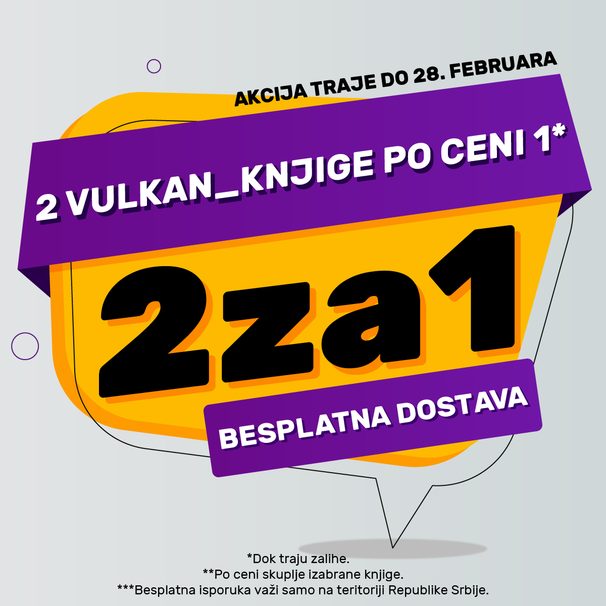 Dve knjige po ceni jedne samo na sajtu vulkani.rs