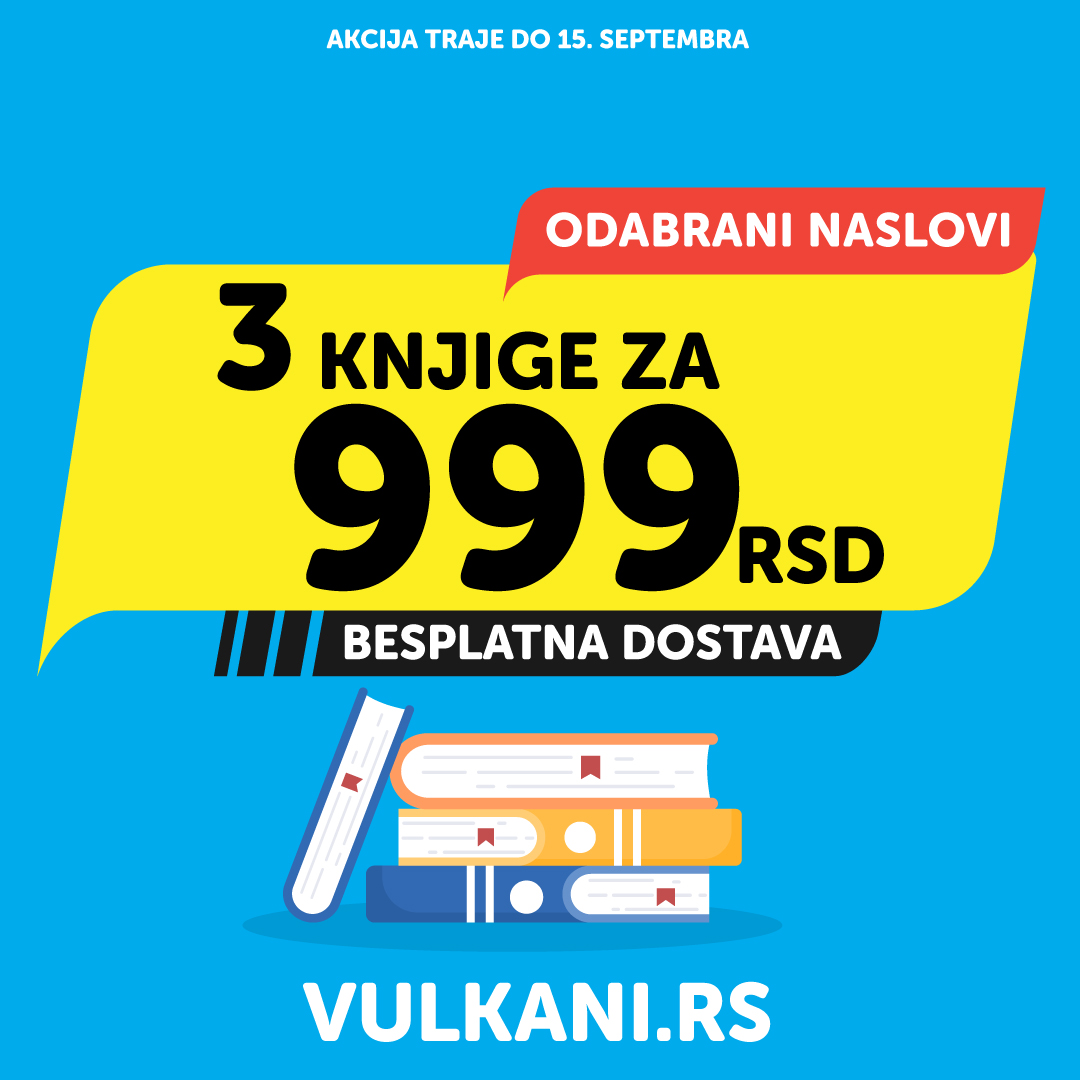 Bestseleri Vulkan izdavaštva na sjajnoj akciji: 3 knjige za 999 dinara