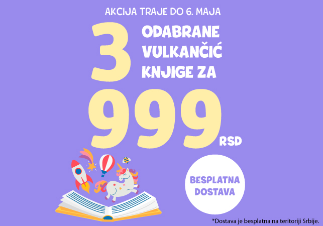 Omiljena Vulkančić akcija: 3 knjige za 999 dinara