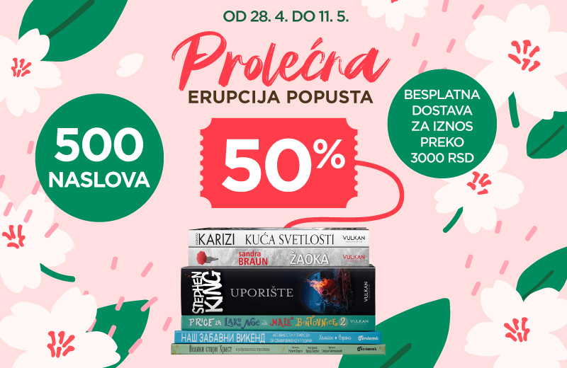 Vulkanova prolećna erupcija popusta – 500 naslova za male i velike čitaoce upola cene