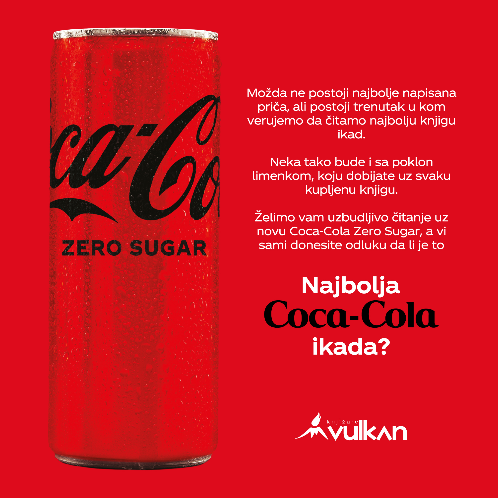 Vulkan izdavaštvo i Coca-Cola Zero Sugar letnja poklon-akcija!