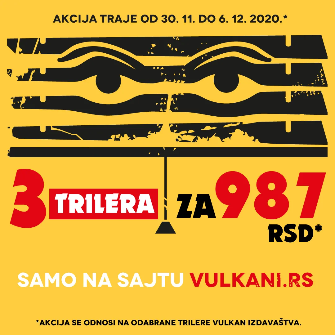 Odabrani trileri Vulkan izdavaštva po neverovatnoj ceni: 3 za 987 dinara
