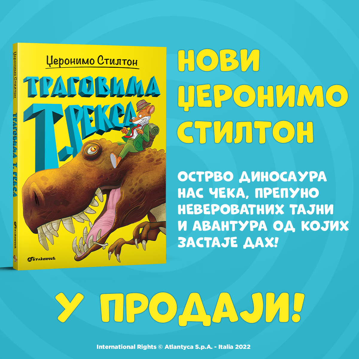 „Tragovima t. reksa“ Džeronima Stiltona u prodaji