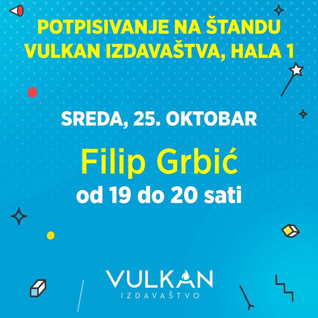 Filip Grbić sa čitaocima na Beogradskom sajmu knjiga