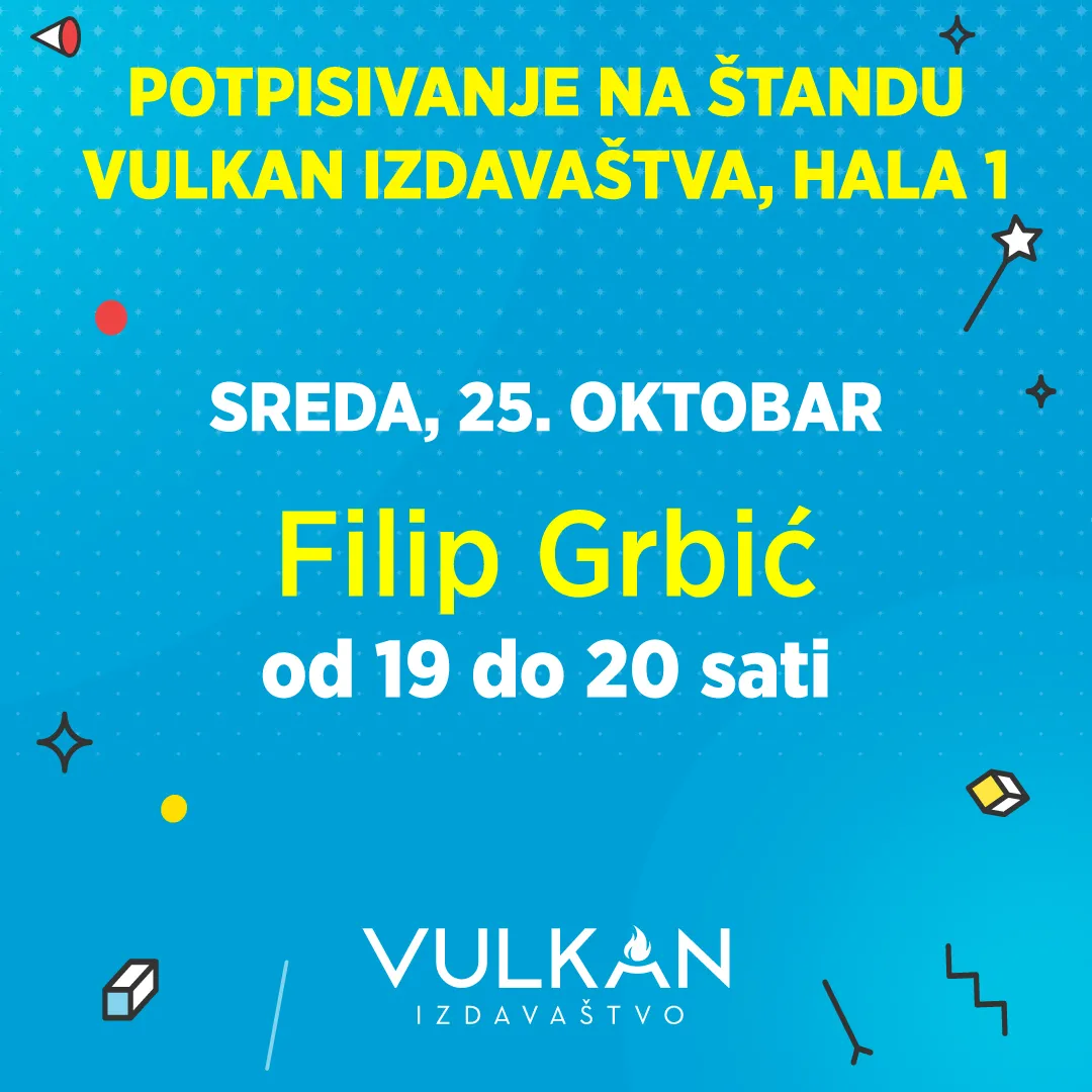 Filip Grbić sa čitaocima na Beogradskom sajmu knjiga