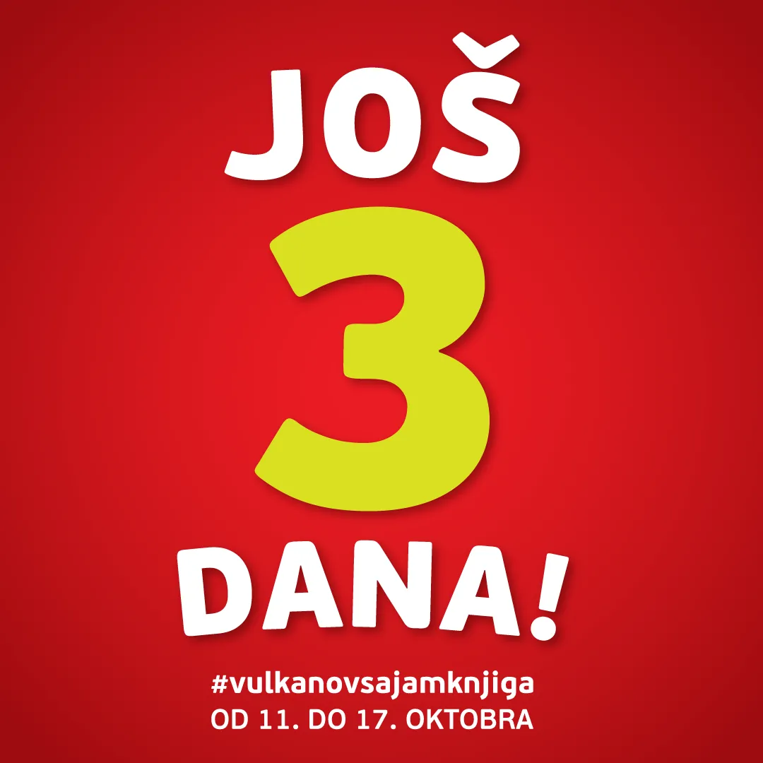 Za tri dana počinje Vulkanov sajam knjiga!
