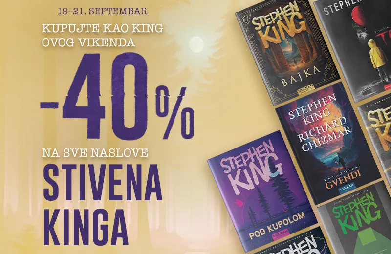 Vikend-popust 40% na sva izdanja: Vulkan slavi 78. rođendan Stivena Kinga
