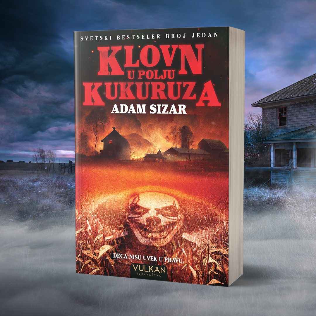 Horor roman Adama Sizara „Klovn u polju kukuruza“ u prodaji
