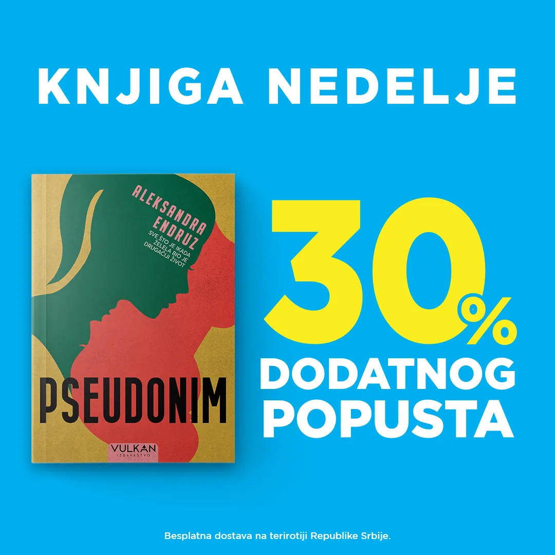 Prvi roman Aleksandre Endruz „Pseudonim“ – knjiga nedelje Vulkan izdavaštva