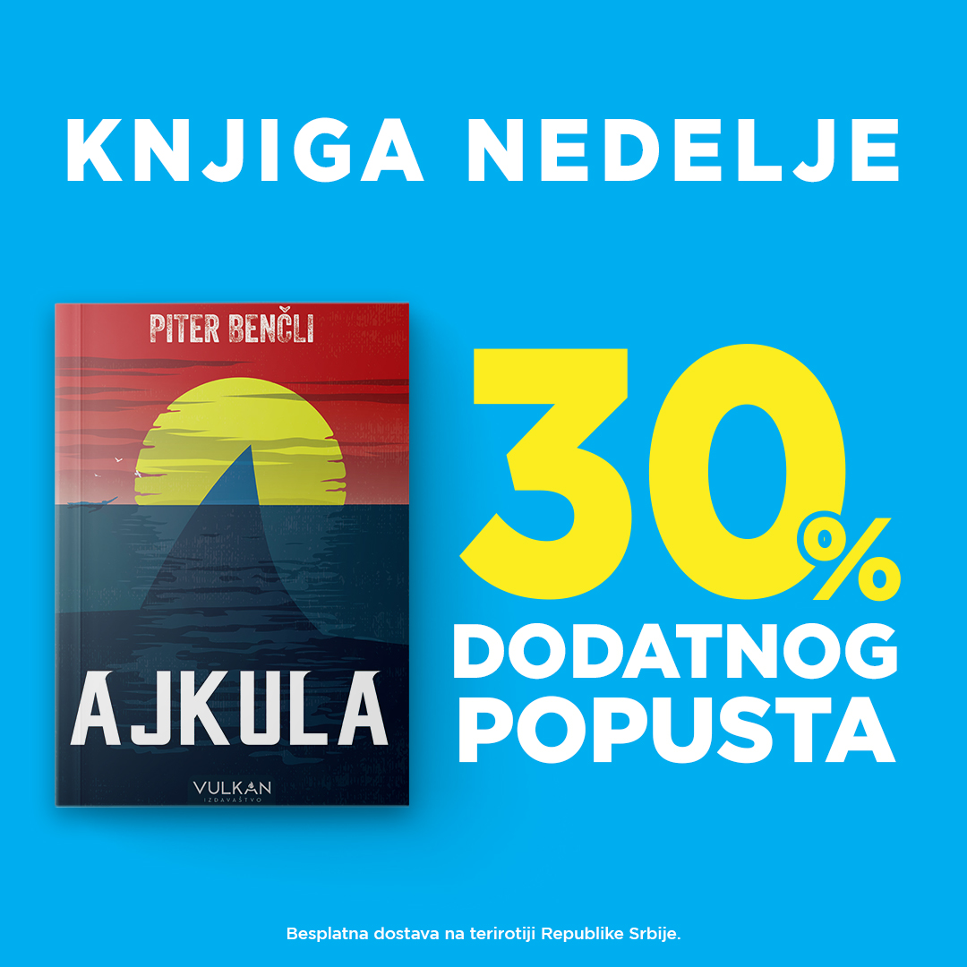 „Ajkula“ Pitera Benčlija – knjiga nedelje Vulkan izdavaštva