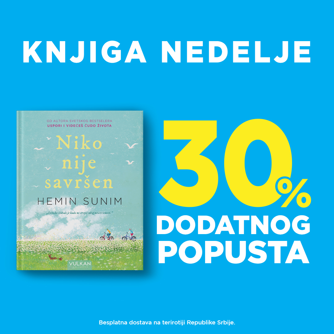 „Niko nije savršen“ Hemina Sunima – knjiga nedelje Vulkan izdavaštva