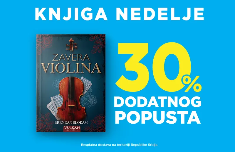 Istorijski triler Brendana Slokama „Zavera violina“ – knjiga nedelje Vulkan izdavaštva