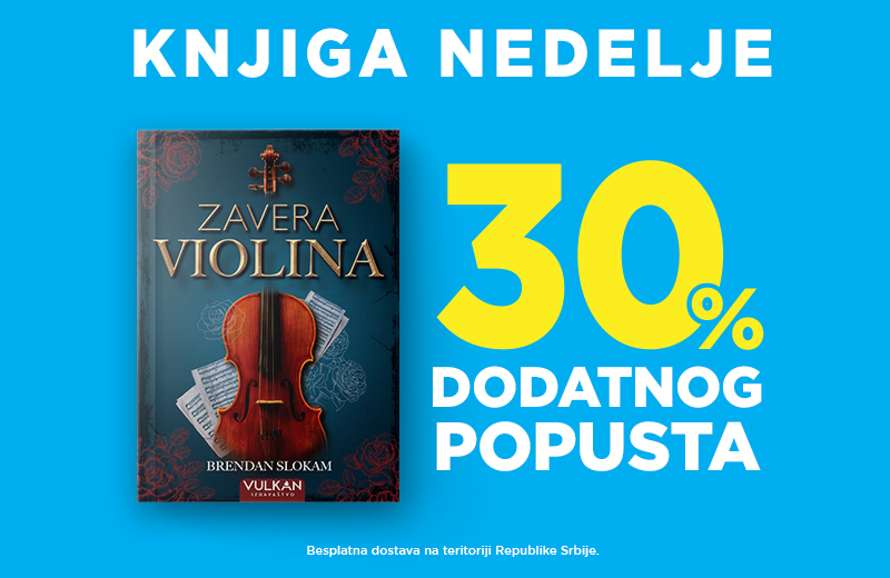 Istorijski triler Brendana Slokama „Zavera violina“ – knjiga nedelje Vulkan izdavaštva