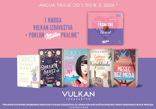 Knjiga Vulkan izdavaštva i Milka praline za potpuno praznično uživanje