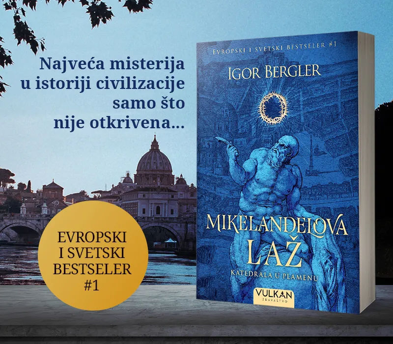 Svetski bestseler slavnog rumunskog pisca Igora Berglera „Mikelanđelova laž“ u prodaji