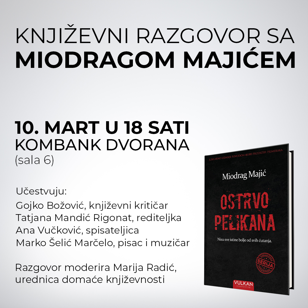 Razgovor sa Miodragom Majićem povodom jubilarnog 40. izdanja romana Ostrvo pelikana