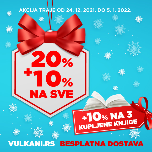 Novogodišnji sjajni popusti: 20% + 10% na sva izdanja + 10% na tri kupljene knjige