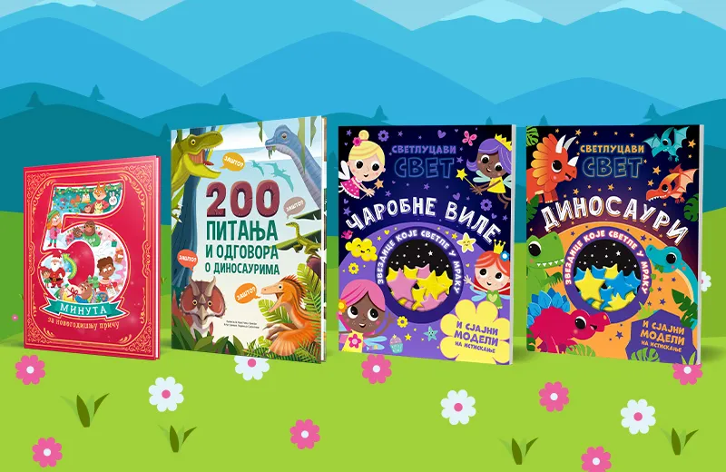 Dinosauri i vile u zvezdanoj čaroliji – nova dečja izdanja u prodaji