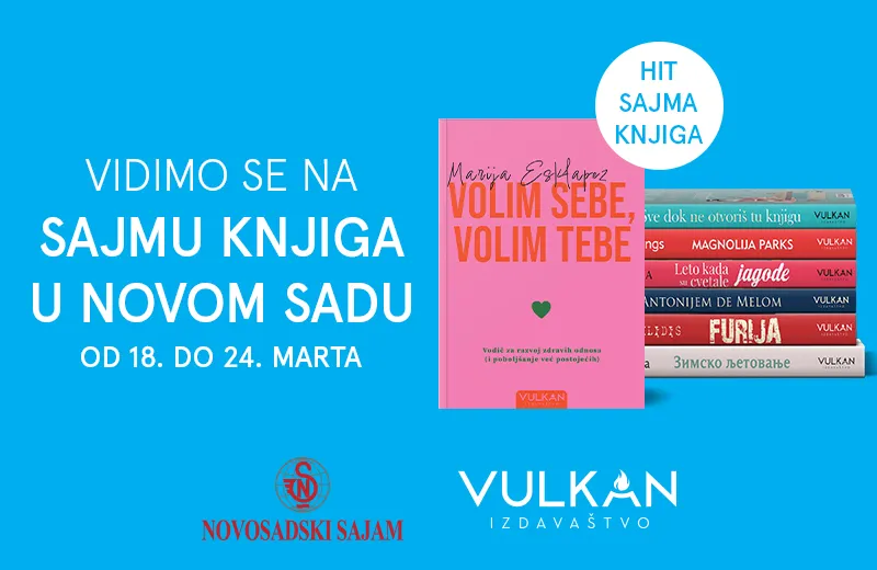 Vulkan izdavaštvo na Sajmu knjiga u Novom Sadu od 18. do 24. marta