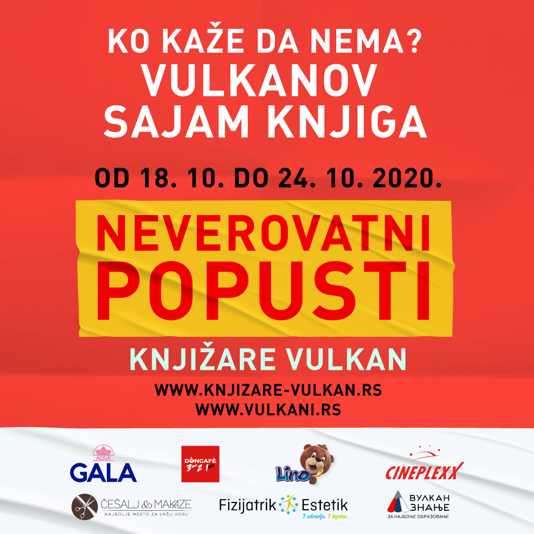 U nedelju, 18. oktobra, počinje Vulkanov sajam knjiga!