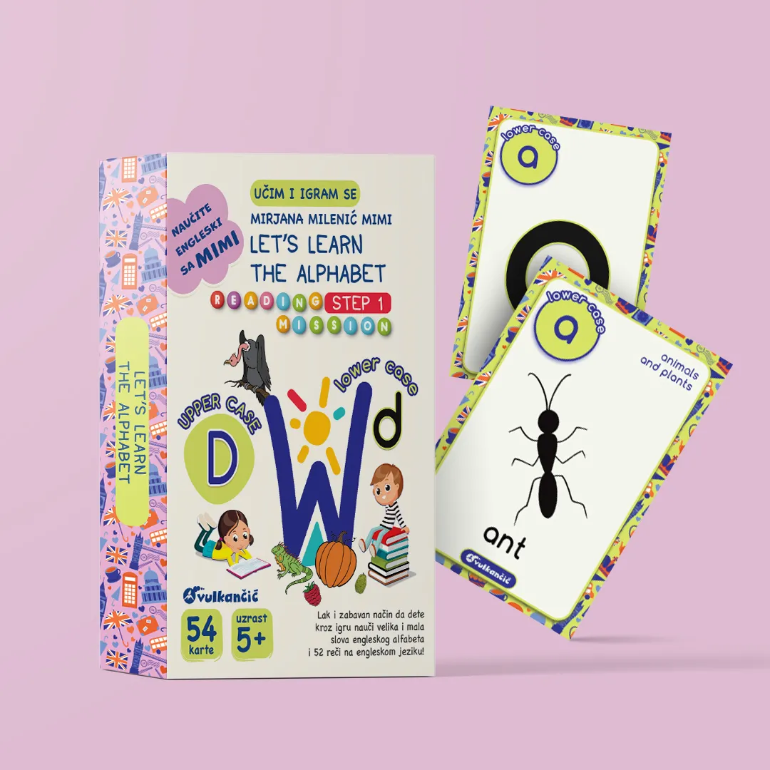 Edukativne karte „Učim i igram se: Let’s Learn the Alphabet“ uskoro u Vulkančiću