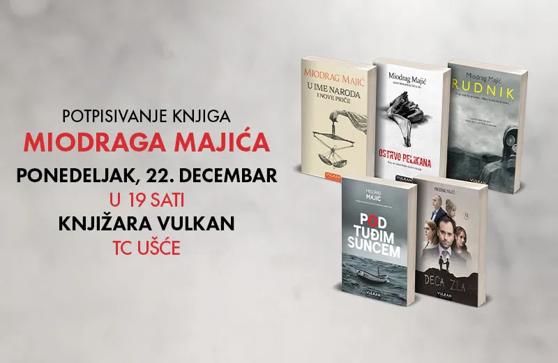 Potpisivanje knjiga Miodraga Majića u tržnom centru Ušće
