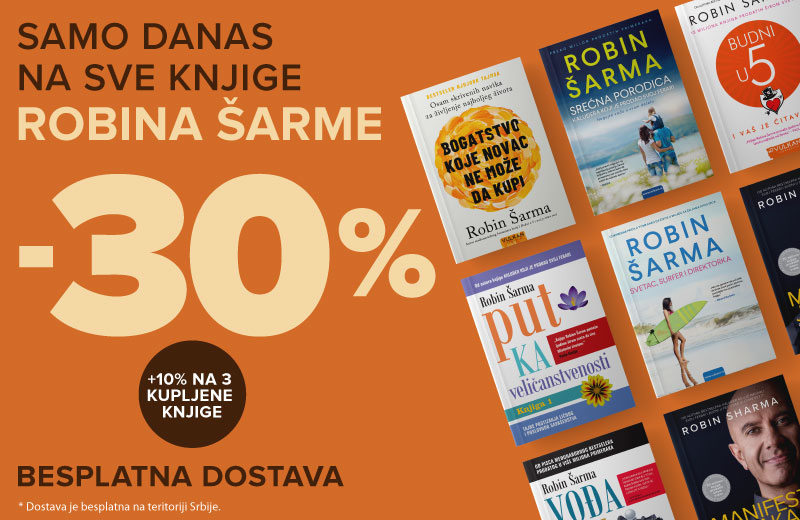 Neodoljiva Vulkan akcija: 30% + 10% popusta na sve knjige Robina Šarme