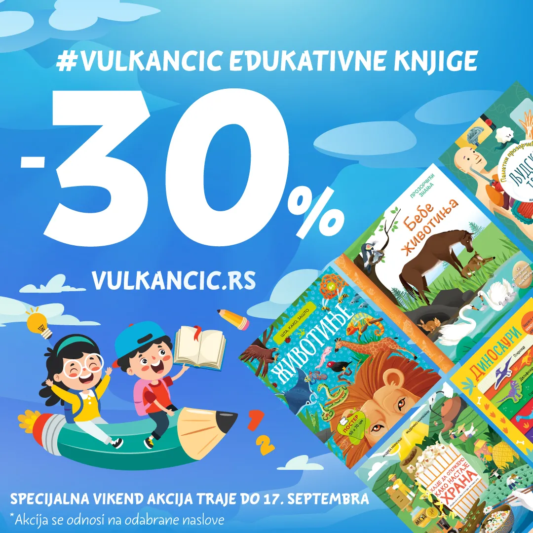 Edukativne Vulkančić knjige na specijalnoj vikend akciji