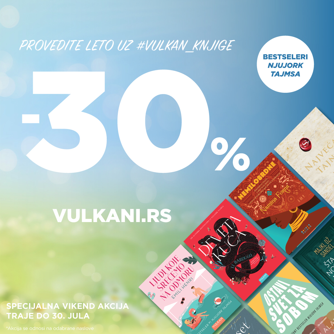 Specijalna vikend akcija: Provedite leto uz bestselere Njujork tajmsa u izdanju Vulkan izdavaštva