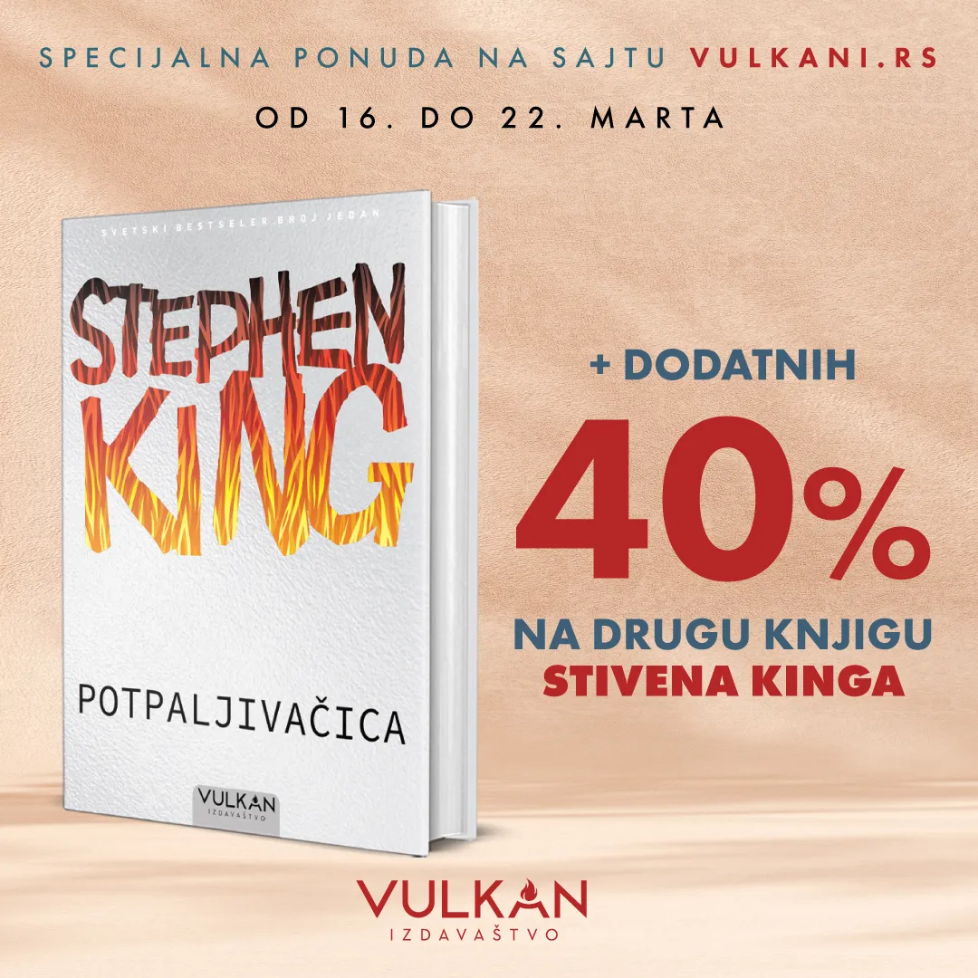 Uštedite 40% uz kupovinu romana Stivena Kinga