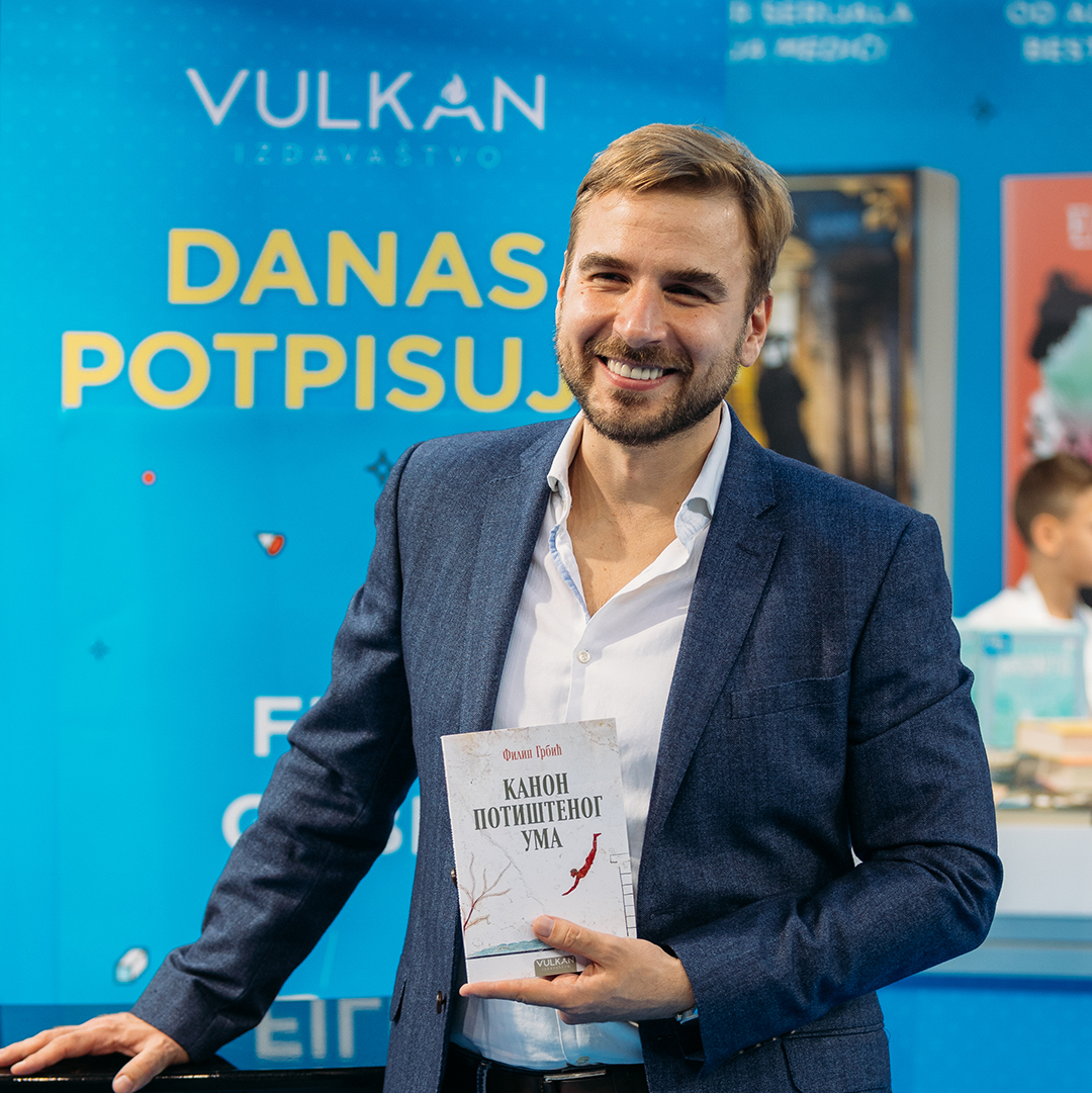 Čitaoci se družili sa Filipom Grbićem na štandu Vulkan izdavaštva