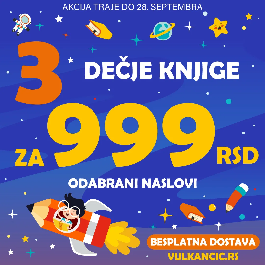 Omiljena Vulkančić akcija: 3 knjige za 999 dinara
