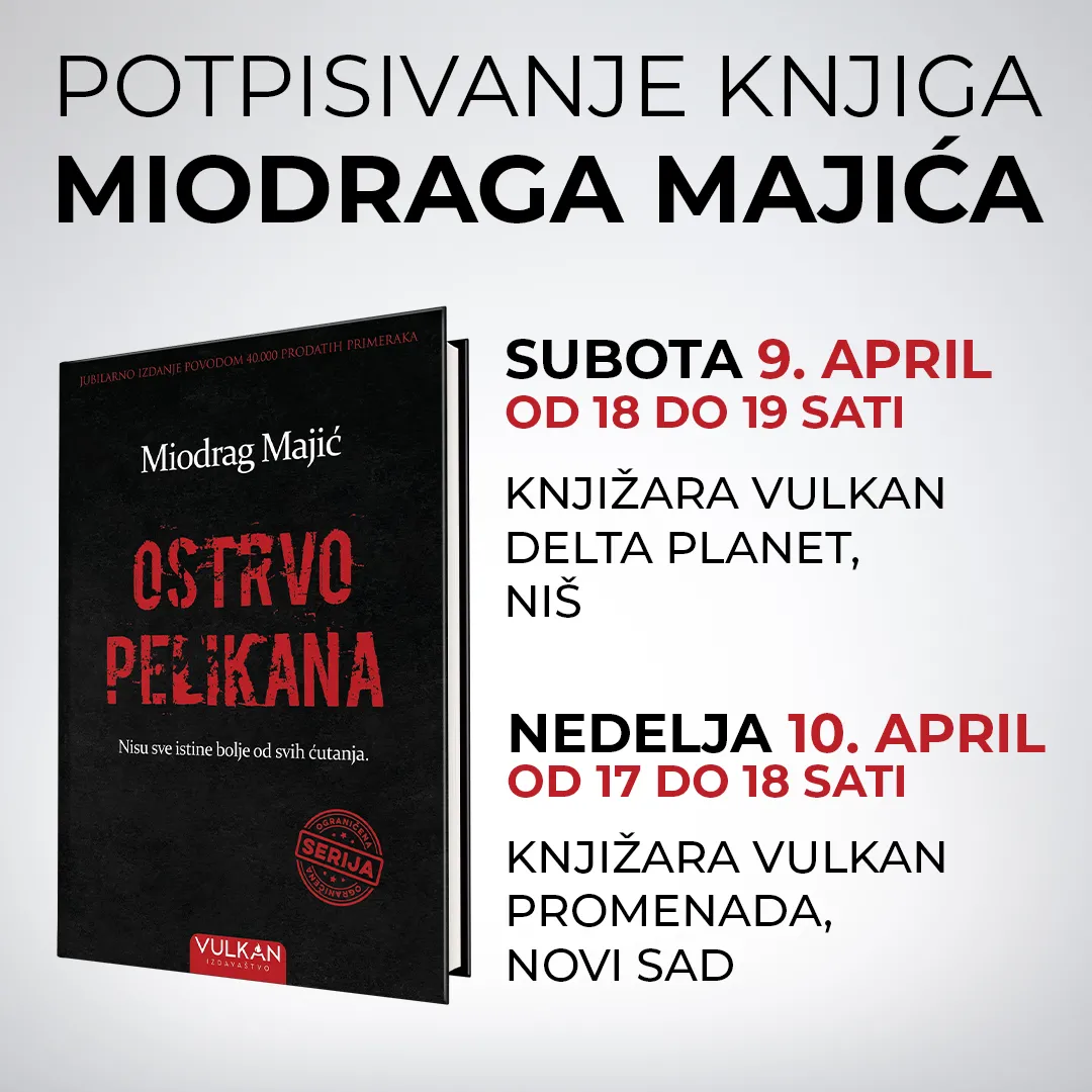 Potpisivanje knjiga Miodraga Majića u Nišu i Novom Sadu