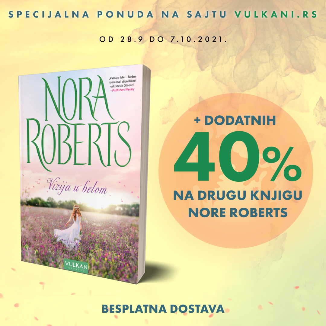 Posebna pogodnost uz kupovinu nove knjige Nore Roberts