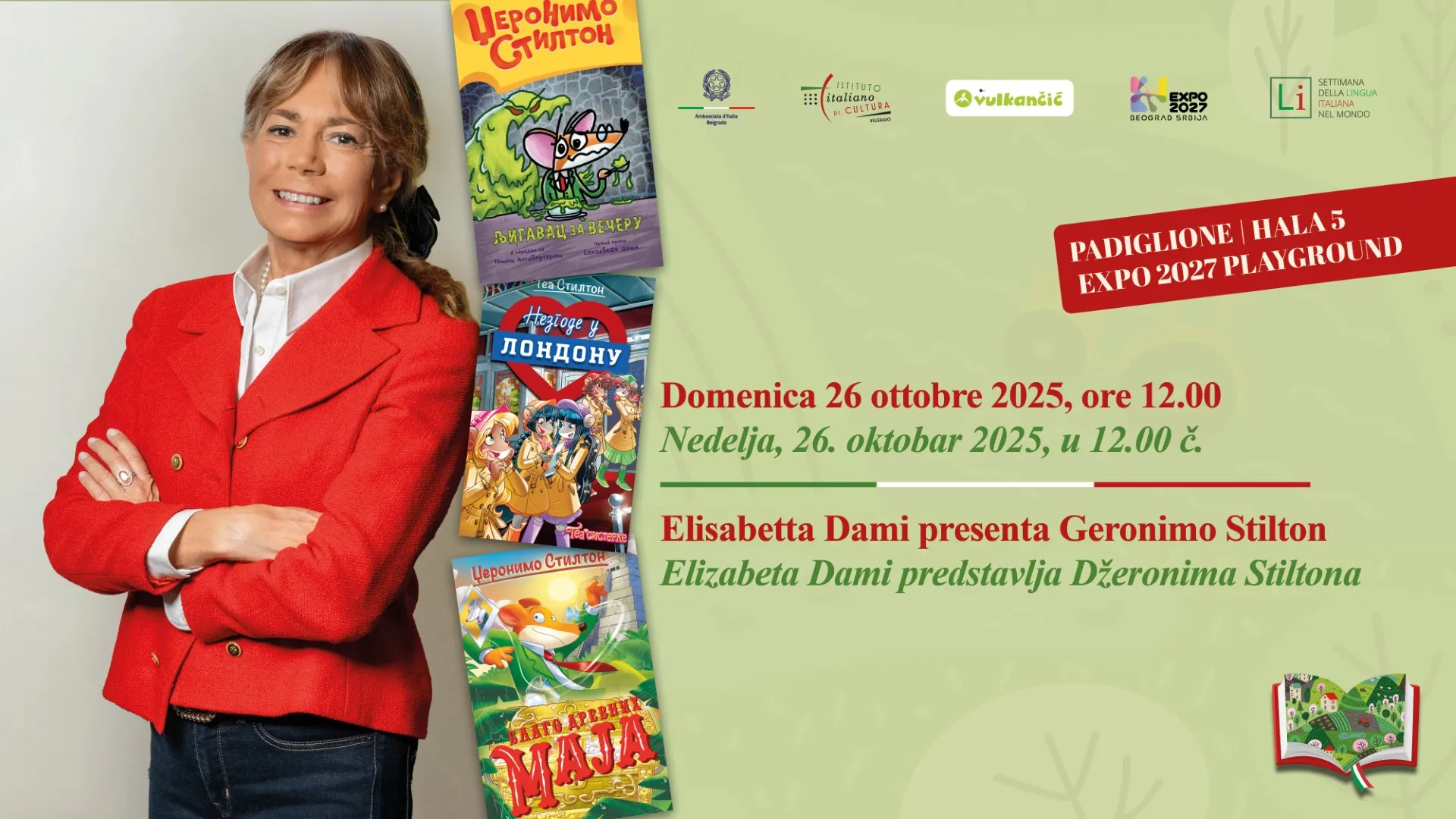 Žena koja je stvorila Džeronima Stiltona: Elizabeta Dami stiže na Beogradski sajam knjiga