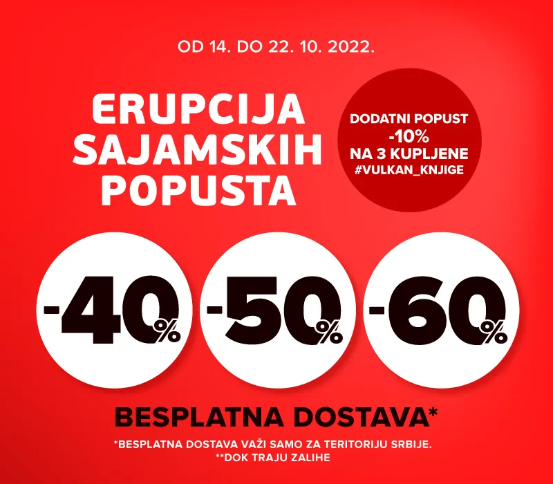 ERUPCIJA SAJAMSKIH POPUSTA 40%, 50%, 60%