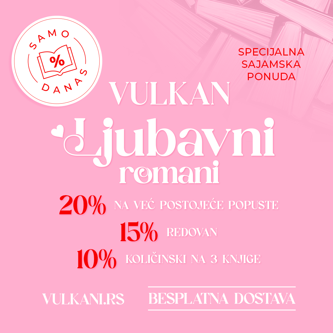 Ljubavni romani Vulkan izdavaštva na specijalnoj sajamskoj akciji