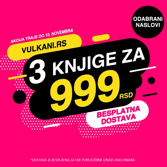 Vulkan akcija koja se ne propušta: 3 knjige za 999 dinara
