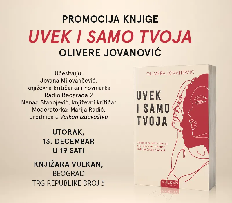 Promocija novog romana Olivere Jovanović „Uvek i samo tvoja“