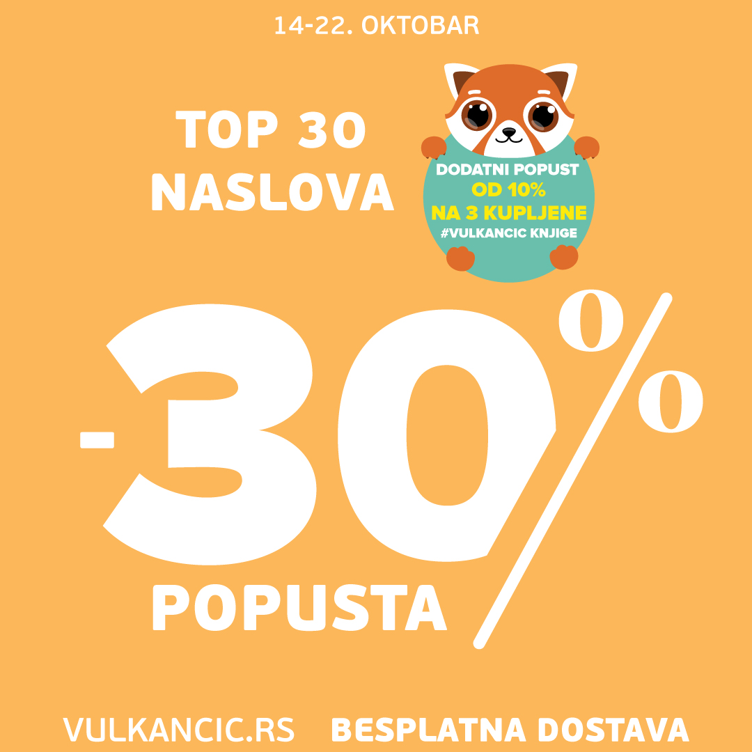 TOP 30 Vulkančićevih naslova na popustu od 30%