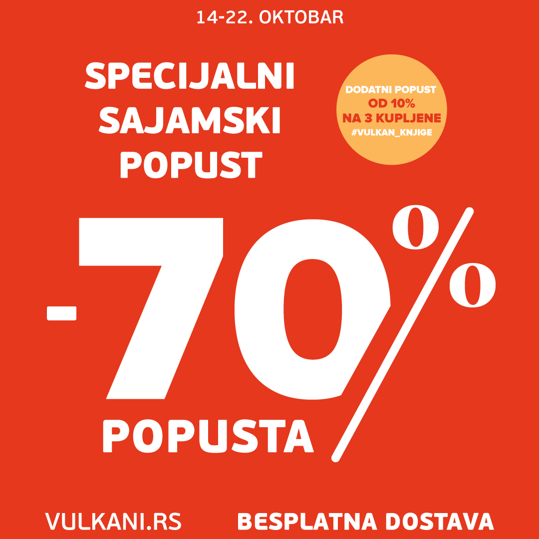 Specijalni sajamski popust od 70% na odabrane naslove