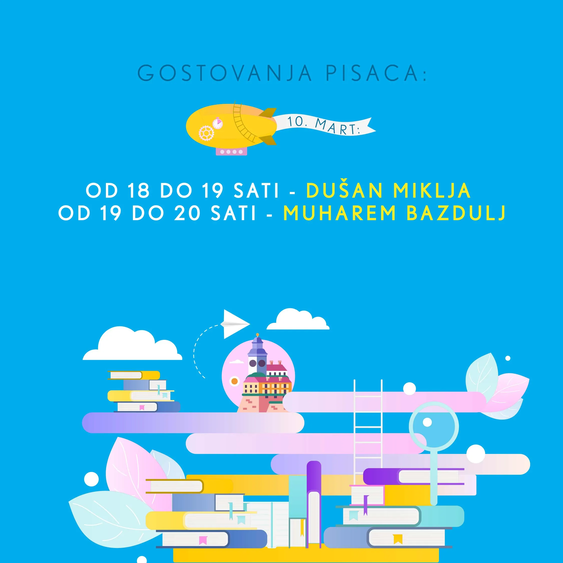 Na Sajmu knjiga u Novom Sadu danas pred posetiocima autori Dušan Miklja i Muharem Bazdulj