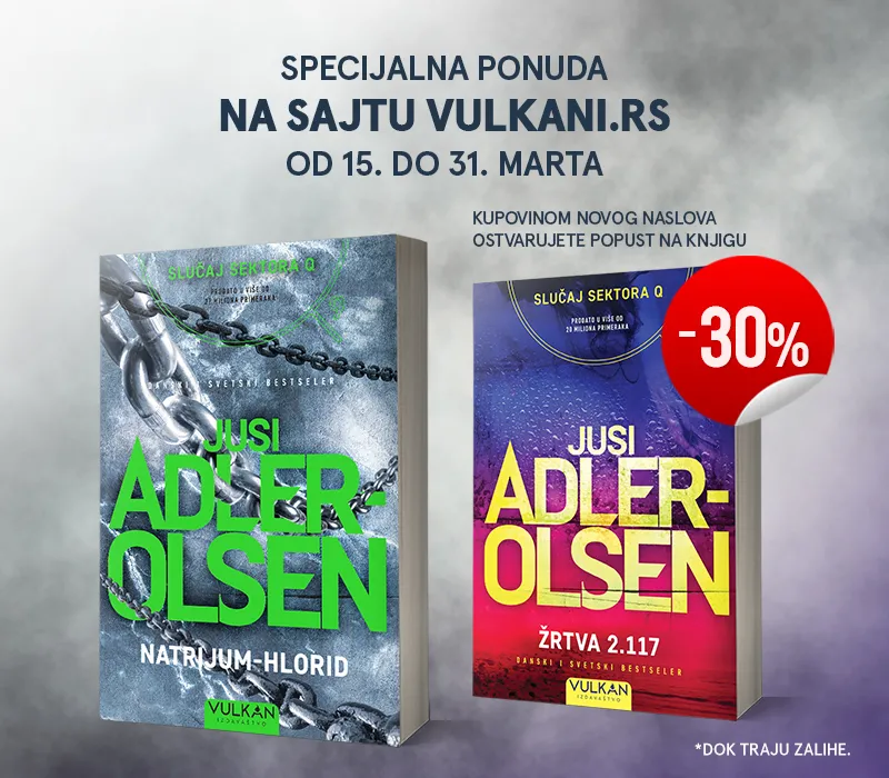 SPECIJALNA PONUDA ZA LJUBITELJE ROMANA SKANDINAVSKOG MAJSTORA TRILERA JUSIJA ADLER-OLSENA