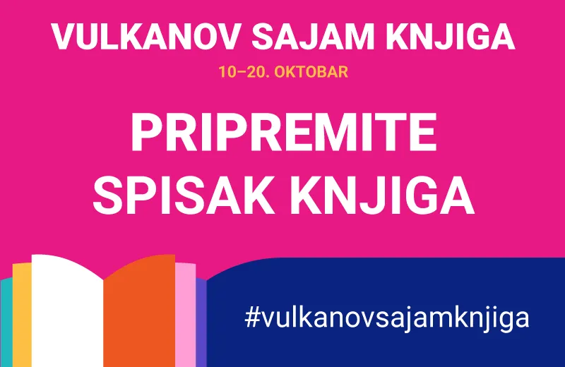 Peti Vulkanov sajam knjiga od 10. do 20. oktobra