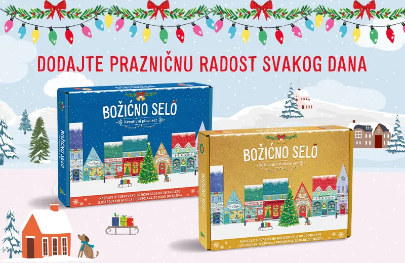 Kreativni setovi „Božićno selo“ u prodaji