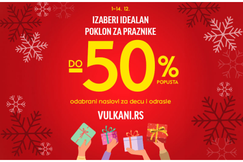Vulkanova praznična selekcija: Odabrane knjige po posebnim cenama